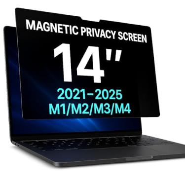 Imagem de 2 peças para MacBook Pro 13 com bloqueio de luz azul, proteção para os olhos, protetor de tela antirreflexo para laptop, capa de teclado fino, capa para trackpad, protetor de barra de toque, capa