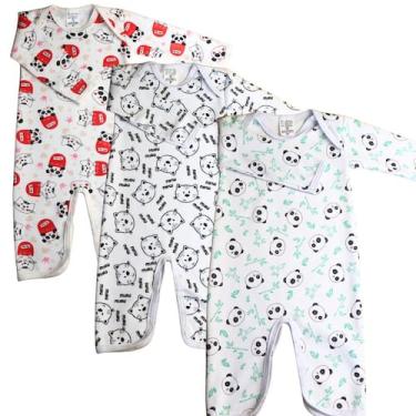 Imagem de MACACAO flanelado bebe moletom confortavel quentinho menino menina cor