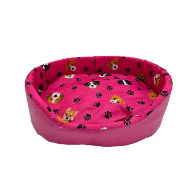 Imagem de Cama Europa Bagum com Ziper para Cães e Gatos - São Benedito Pet (Rosa, N.5-63X51X19CM)