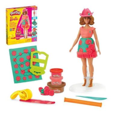 Imagem de Brinquedo massinha play doh barbie laços, moda ou franja hasbro g1359,