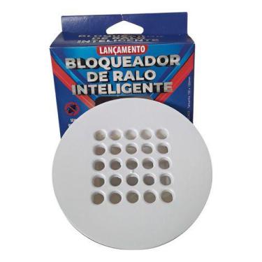 Imagem de KIT 8 REDONDA 100mm BRANCO Grelha Bloqueadora de Odor e inseto - MAYA