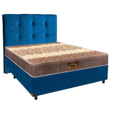Imagem de Kit Cama Box + Cabeceira + Colchão Casal D26 - Ortophedic - Sankonfort
