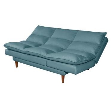 Imagem de Sofá Cama Vancouver Suede - Casa Imperial, Azul Turquesa 362