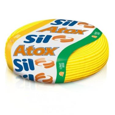 Imagem de Cabo Fio Elétrico Sil Flexível de Cobre 4mm 50m Amarelo