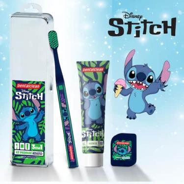 Imagem de Dentalclean stitch adulto estojo+escova+fio+gel dental