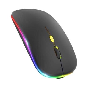 Imagem de Mouse Gamer RGB Tri-modo 4800DPI Bluetooth 5.3 USB Com Fio Recarregáve