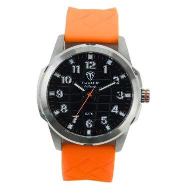 Imagem de Relógio Tuguir Masculino Ref: Tgi37122 Esportivo Aço Prateado