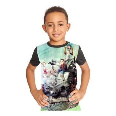 Imagem de Camiseta Infantil Rick And Morty De Volta No Futuro Ref:704 - smoke, P