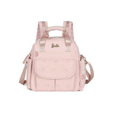 Imagem de Bolsa Mochila Maternidade Meninas Barbie Luxcel Bs67384 Rosa