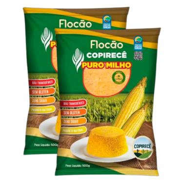 Imagem de Kit 2X: Flocão de Milho Natural Copirecê 500g