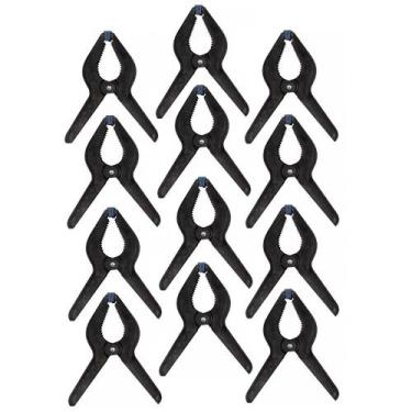 Imagem de 12 Grampos Multiuso Prendedor de Nylon 6 Pol Para Estúdio Fotográfico 