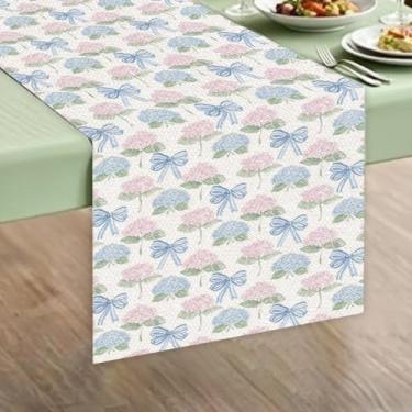 Imagem de Toalha de mesa estética de flores retangular para casa, fazenda, cozinha, sala de estar, sala de jantar, capa de mesa decorativa para festas, casamentos, feriados