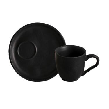 Imagem de Conjunto com 6 Xícaras De Café Bio 70ml com 6 Pires Descentralizado Pr