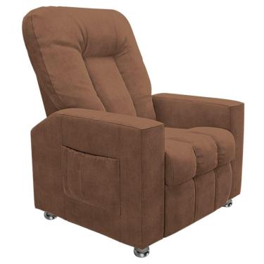 Imagem de Poltrona Do Papai Reclinável Para Cinema Sora Veludo Terracota Fh1 - D'rossi