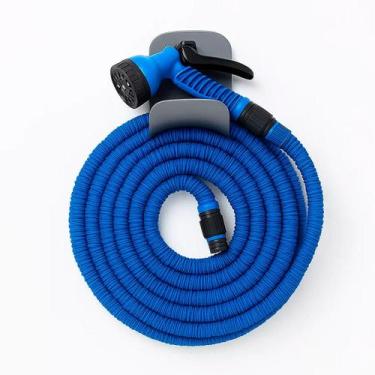 Imagem de Mangueira Flexível Retrátil 15 m  Ideal para Jardim e Carro - Mega pri