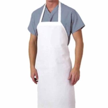Imagem de Avental Pvc Branco Com Fita