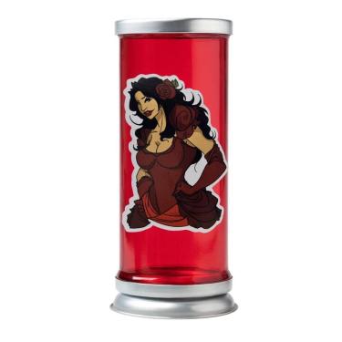 Imagem de Suporte Vela 7 Dias 19Cm Vidro Alumínio - Adesivo Orixás