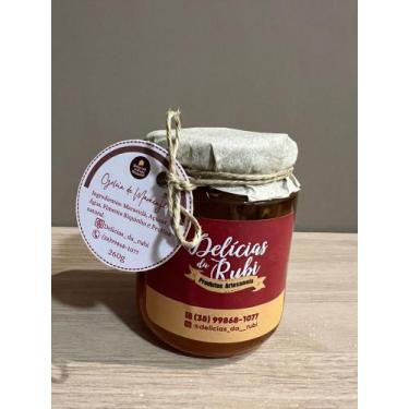 Imagem de GELEIA ARTESANAL DE MARACUJA COM PIMENTA BIQUINHO 260g - RUBI QUEIJARI