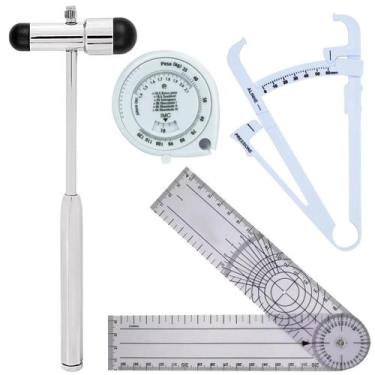 Imagem de Kit Avaliação Fisica Goniometro Martelo Buck Trena Imc - SEM MARCA, MA
