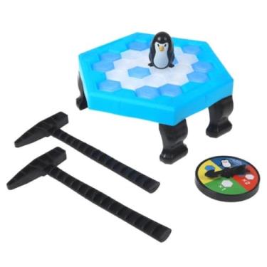 Imagem de Jogo quebra-gelo do pinguim infantil Brinquedo Educativo Desafio Infantil com Base Hexagonal Jogo de Mesa Quebra Gelo Numa Fria