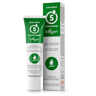 Imagem de STAUDT Creme Para Cicatrizes Premium - Fórmula Avançada Com Vitamina E, Mel, Ácido Hialurônico E Silicone - Cura Intensiva De Cicatrizes Antigas E Novas, Cirúrgicas, Erupções Cutâneas, Acne, Queimadur