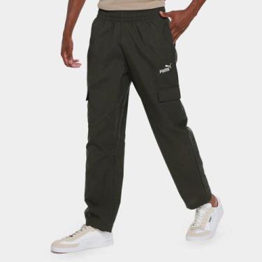 Imagem de Calça Cargo Puma 1 Logo Masculina, Oliva, M