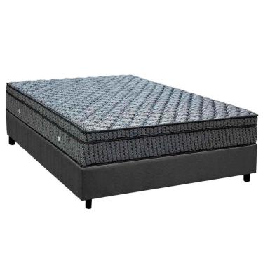 Imagem de Colchão Casal Molas Ensacadas Superpocket Orthotel Luxo + Base Crc Suede Gray (138x188) - Ortobom