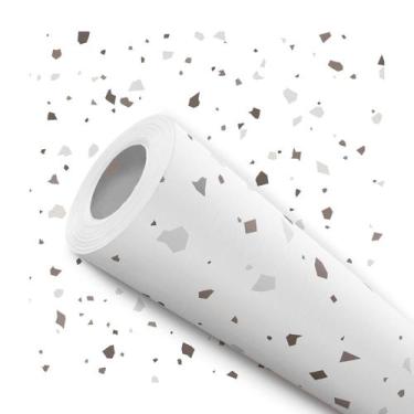 Imagem de Papel De Parede Adesivo Terrazzo Granilite Sala Quarto 12m - DELIQUADR