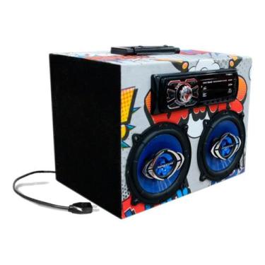 Imagem de Caixa Som Bluetooth Usb Pen Drive Hurricane 5 Polegadas 180w - OESTESO
