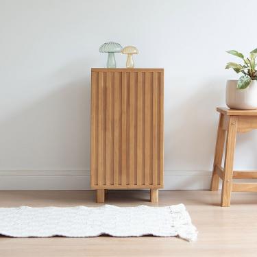 Imagem de Mesa De Cabeceira Blumenau Em Madeira Verniz Amêndoa