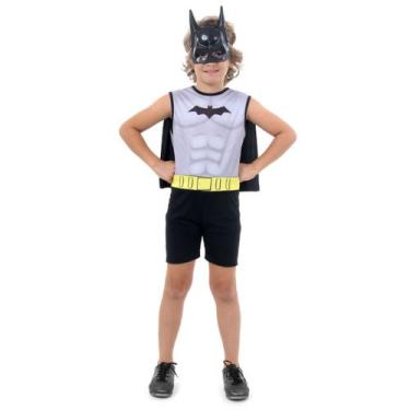 Imagem de Fantasia Batman Regata Infanil - Liga da justiça - Original - Dc comic