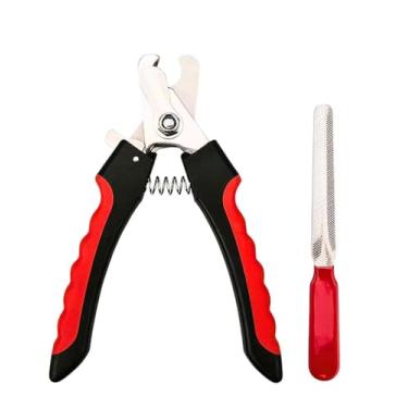 Imagem de Kit Cortador de Unhas e Lixa para Cães e Gatos – Alicate Ergonômico Antiderrapante 12cm, Lixa Integrada para Corte Preciso e Seguro de Unhas de Pets
