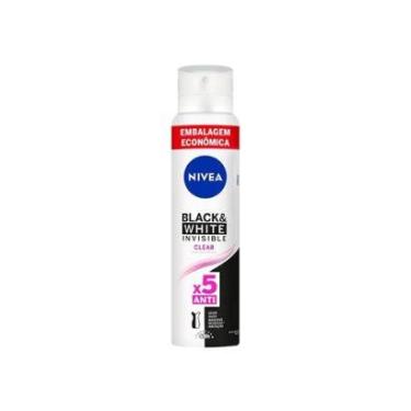 Imagem de Desodorante Antitranspirante Aerossol Nivea Invisible Black & White Clear Feminino 200ml-Feminino