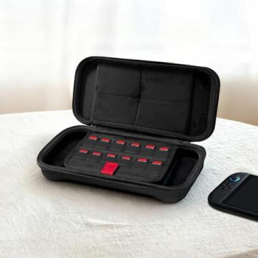 Imagem de Carrying Case Compatible with Switch 2,Protective Hard Shell Travel Bag with Carry Handle, Secure Zippered Accessories Pocket & 12 Game Slots, Shockproof EVA Console Holder