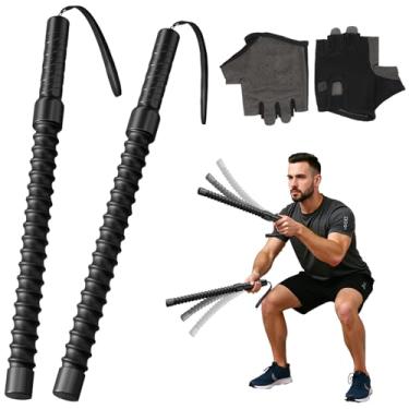 Imagem de Cordas de batalha sem corda para exercícios físicos, corda de pular sem fio, treino portátil para academia em casa, cordas de batalha para exercícios HIIT, treinamento cardiovascular de baixo impacto