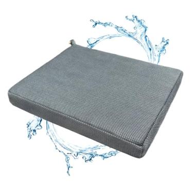 Imagem de Gwremzlox, Almofada de assento de chuveiro, almofada de cadeira macia para banho de idosos, fácil de limpar e secar rapidamente, usando material de fibra de ar 4D, adequada para assentos de chuveiro