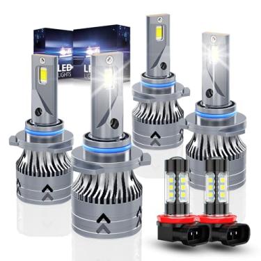 Imagem de AUIMSOCO Lâmpadas 9005 9006 atualizadas compatíveis com Honda Civic (2006 2007 2008 2009 2010 2011 2012 2013 2014 2015), feixe alto e baixo e conjunto de faróis de neblina H11, 6500K branco, Plug & Pl