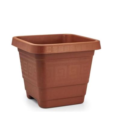 Imagem de Kit 04 Vasos Quadrados Extra Grande 59 Litros, Vasos Gigantes para Plantas de Grande Porte, Árvores Frutíferas, Arbustos e Palmeiras - Ideal para Pomar Doméstico e Jardim Sombreado(Terracota)