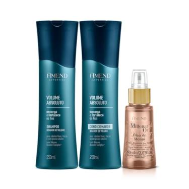 Imagem de Amend Expertise Volume Absoluto Shampoo 250ml + Condicionador 250ml + Millenar Oil Monói 60ml