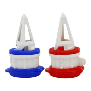 Imagem de Desviador de leite, pacote com 2 defletores de bebidas, caixa de bebida, bico para despejar bebidas à prova de vazamento com tampa segura para caixas de leite, suco, amêndoa - Ferramenta de cozinha