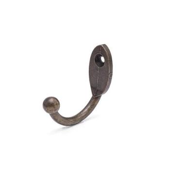 Imagem de Cabide Para Roupa Cabides Gancho Parede Metal Kit 10 Pcs - Telis Ferra