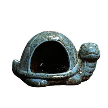 Imagem de Suporte de incenso de cerâmica multicolorido em forma de tartaruga, sálvia, lascas de madeira, aromaterapia de cones e varas, decoração de casa