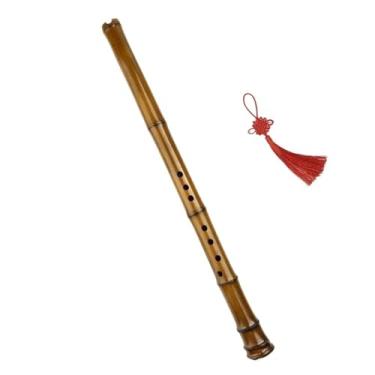 Imagem de Flauta de bambu vintage F chave profissional flauta oito furos instrumento de sopro Nanxiao Não adequado para Shakuhachi