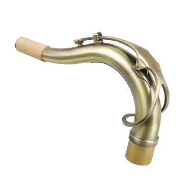 Imagem de Acessórios profissionais de saxofone saxofone tenor pescoço dobrado cobre vermelho antigo material de latão laqueado instrumento de pescoço dobrado acessórios profissionais (cor: 01)