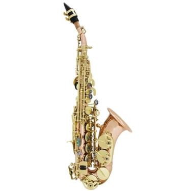 Imagem de Saxofone Saxofone Soprano Saxofone Bb Flat Beginner Saxe Conjunto Completo com Alça de Capa Reed Desempenho Profissional (A)