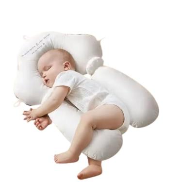 Imagem de Aconcheguinho - Travesseiro Anatômico para Bebês Premium Hipoalergênico | Conforto e Segurança | Prevenção Cabeça Chata | 0 Meses+ | Azul e Rosa