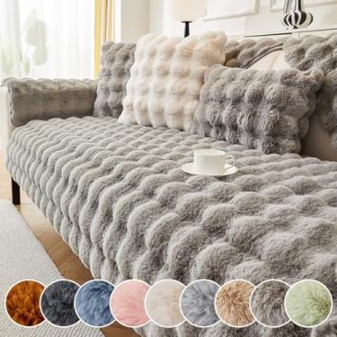 Imagem de HGTRH Capa de sofá sofá de canto em forma de L com encosto alto 2 lugares peça de canto de 3 lugares, capa de sofá em forma de U grande XXL, capa de sofá antiderrapante fundo de silicone, confortável