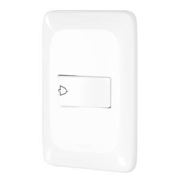 Imagem de Pulsador Campainha 2 Ampères 250 Volts 4x2 - Lgx040 - Pial Pulsador Campainha 2a 250v 4x2 Pial Pop - Lgx040 - Pial