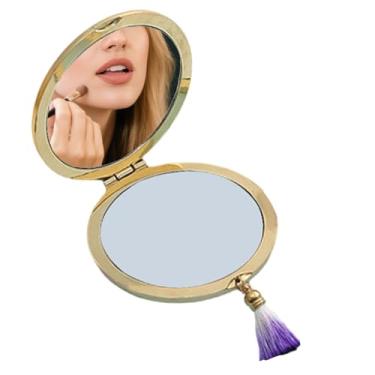 Imagem de Espelho de Mini Compacto - Acessório Portátil Dobrável Antiderrapante | Espelho Compacto de Maquiagem | para Família, Amigos, Homens, Adultos, Crianças, Casa, Interior, Exterior, Viagem e Deslocamento