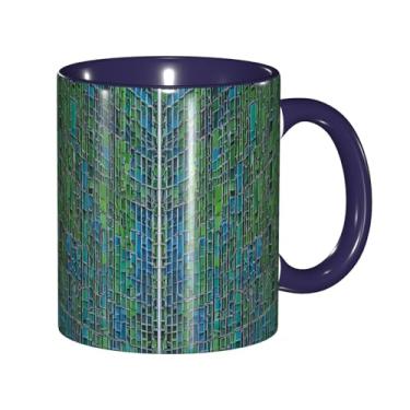 Imagem de Zeraoke Abalone Nacre Print Canecas de café criativas, personalizadas, presente para família, tamanho de 325 ml, unissex